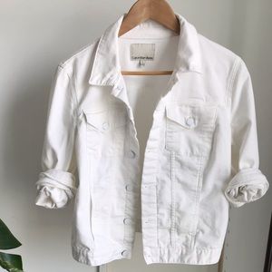 Calvin Klein Jeans- White Denim Jean Jacket